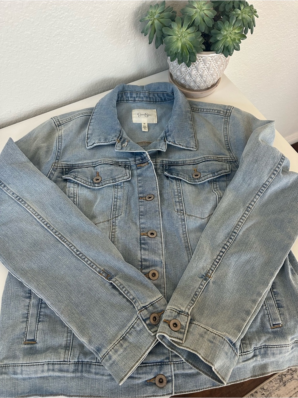 Jessica Simpson Light Blue Denim Jean Jacket